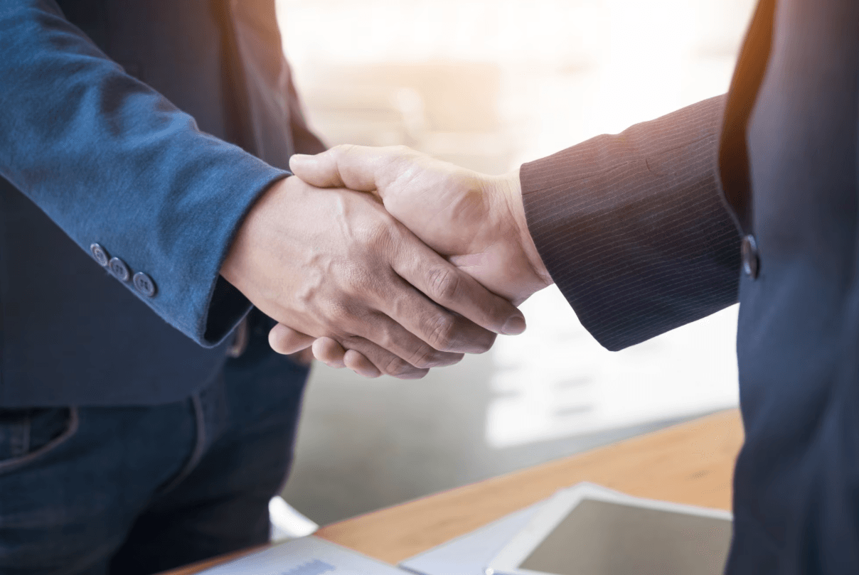 Professional handshake